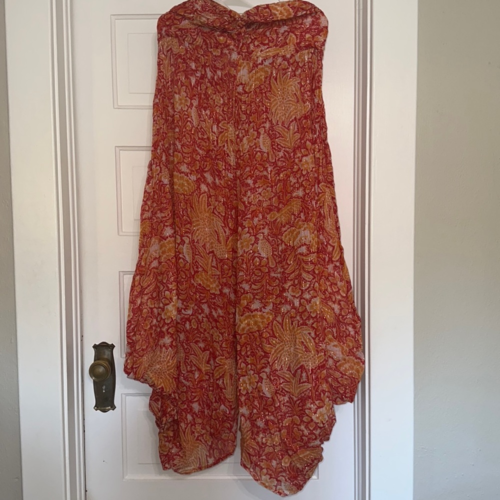 Anthropologie Sleeveless Lurex Jumpsuit